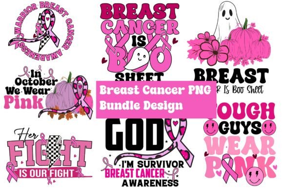 Breast Cancer PNG Bundle Design