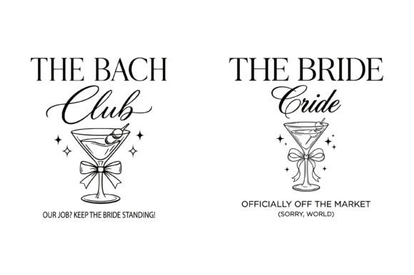 Bride Bach Club Bachelorette Design Graphics