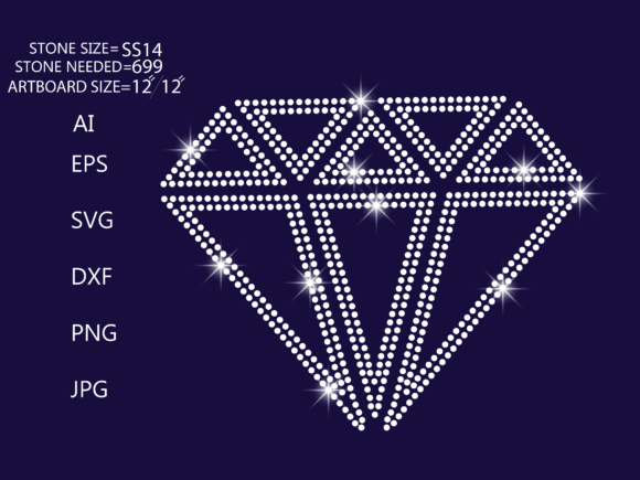 Dazzling Diamond Rhinestone Design Graphics