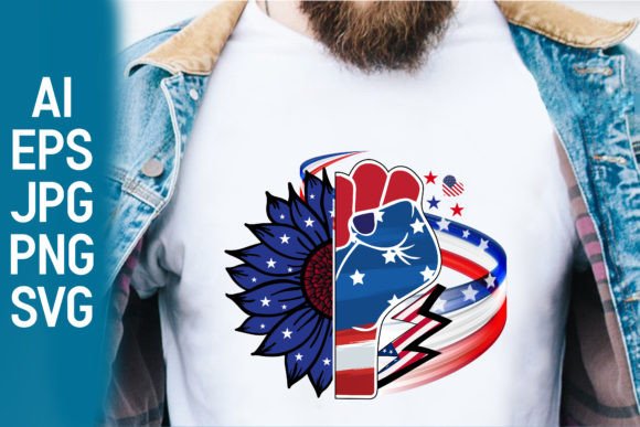 Independence Day 4th July T-Shirt Design Graphics