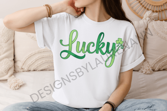 Lucky Ombre T Shirt Design: Graphics for Local Business Branding