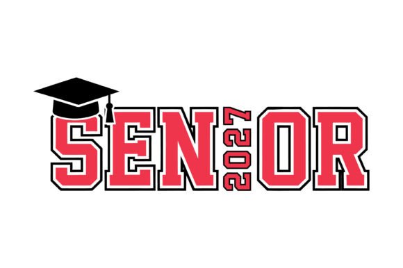Senior 2027 Graduation Design Graphics