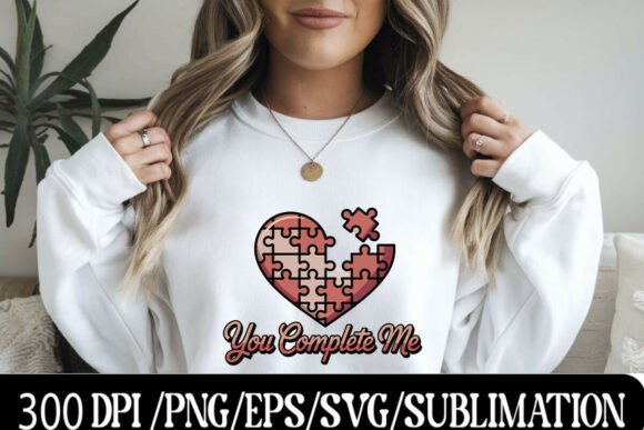 You Complete Me Love SVG Design Graphics